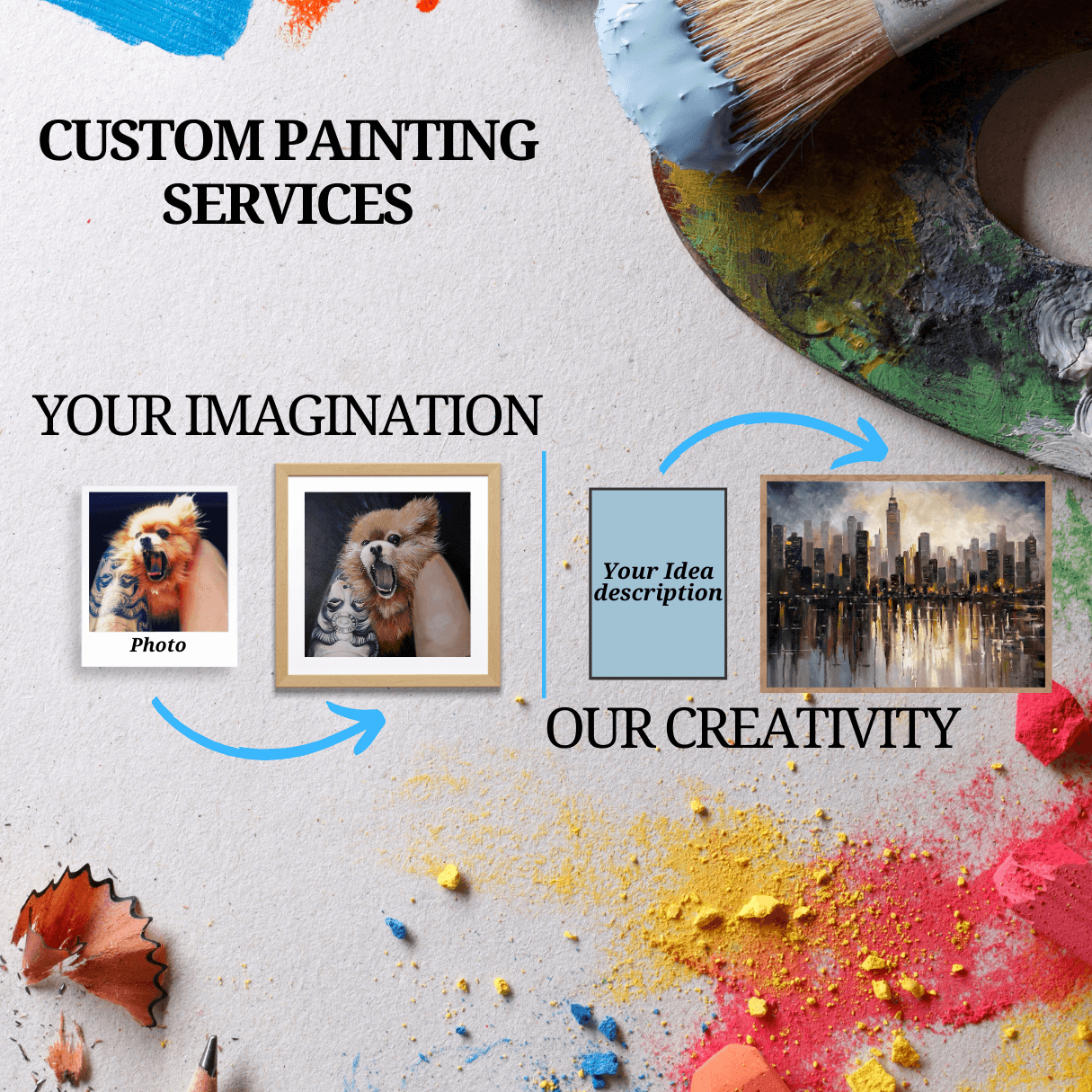 custom painting services by commision artist
